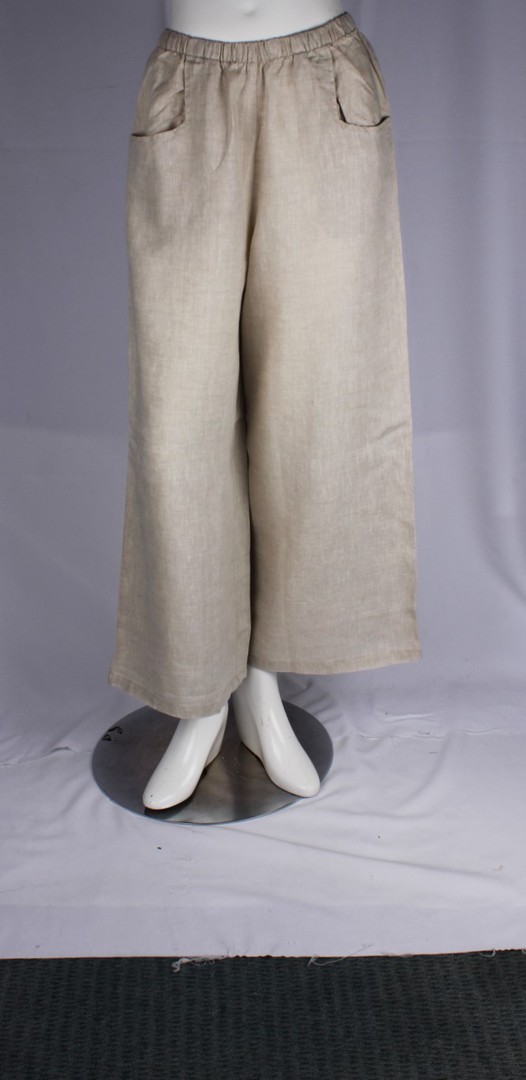 Alice & Lily linen pants natural S,M,L,XL STYLE : AL/508NAT image 0